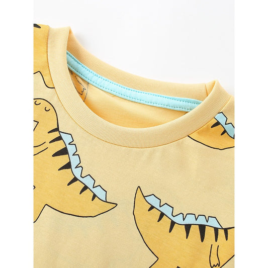 Boys' Animals Cartoon Pattern T-shirt