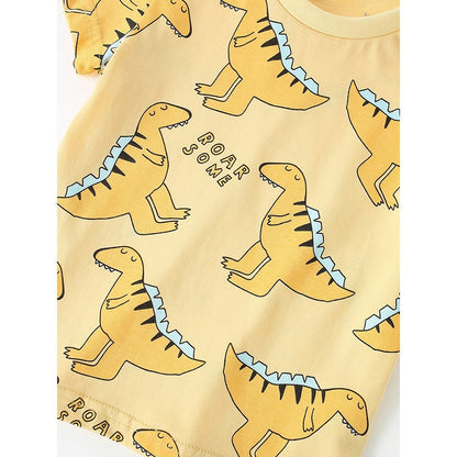 Boys' Animals Cartoon Pattern T-shirt