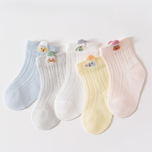 Baby Kids Breathable Teddy Bear Socks