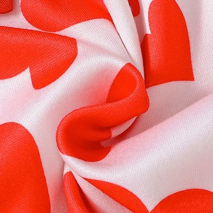 Baby Kids Girls Sleeveless Hearts Pattern Overalls
