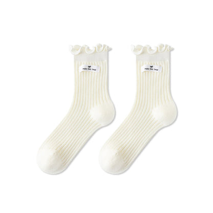 Baby Kids Girls Breathable Letters Pattern Socks
