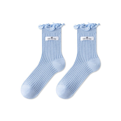 Baby Kids Girls Breathable Letters Pattern Socks