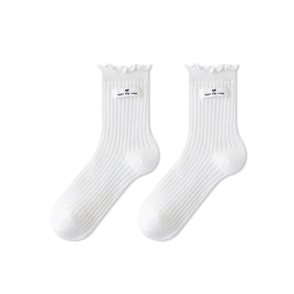 Baby Kids Girls Breathable Letters Pattern Socks