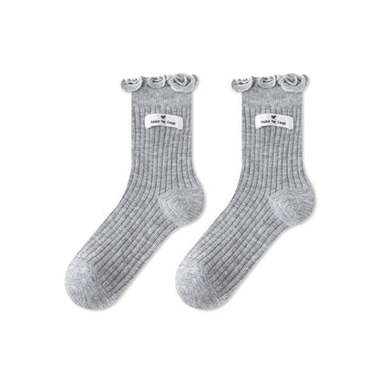 Baby Kids Girls Breathable Letters Pattern Socks