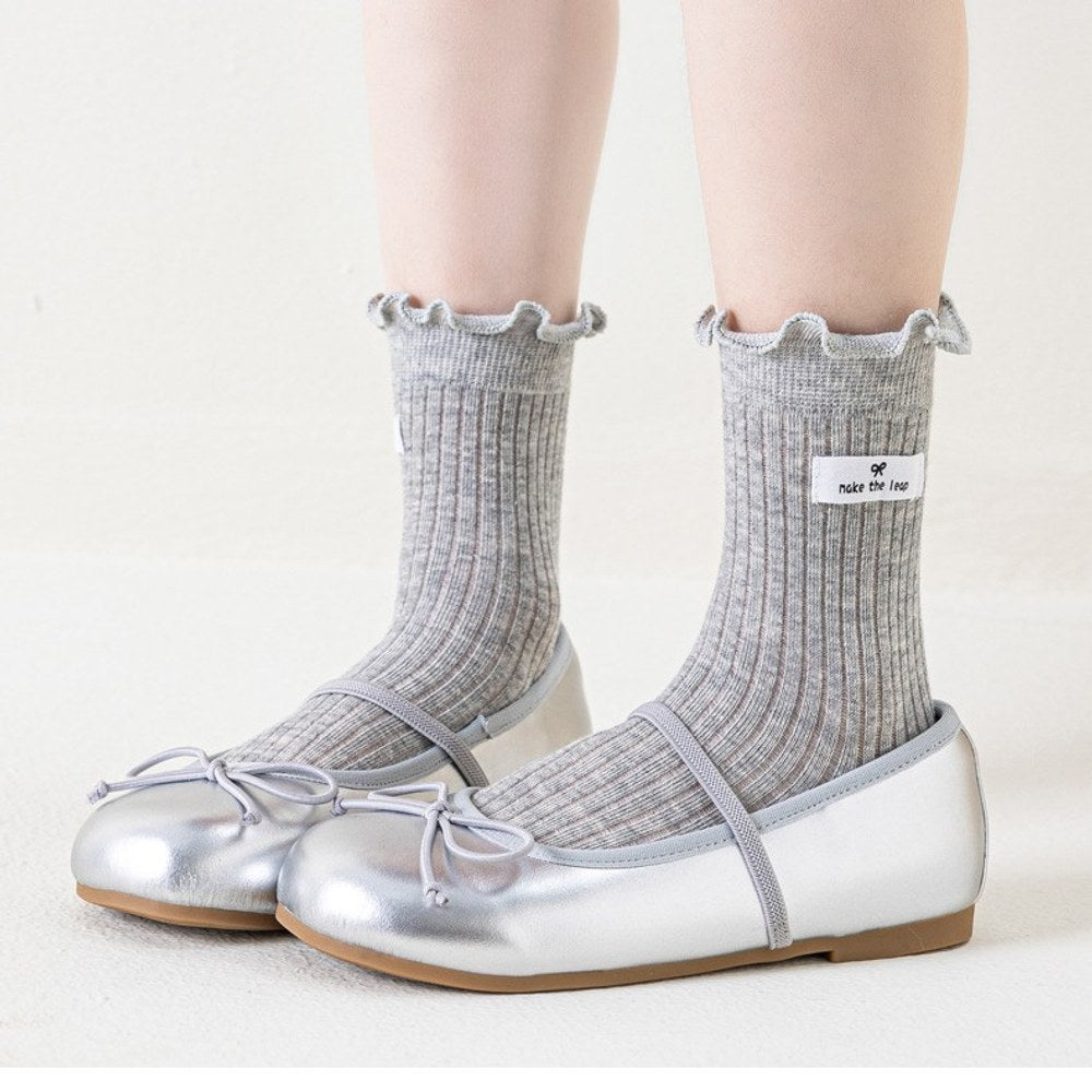 Baby Kids Girls Breathable Letters Pattern Socks