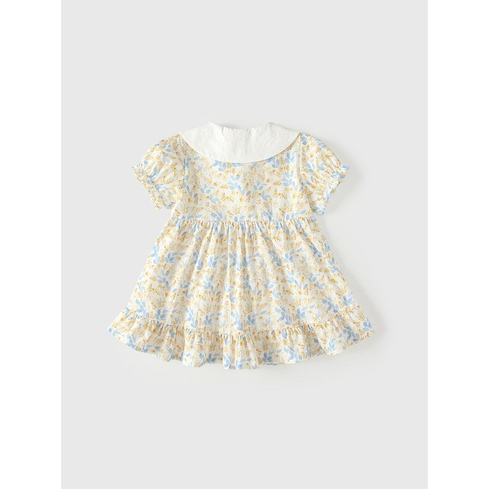 Short Sleeves Floral Pattern Dress for Stylish Girls