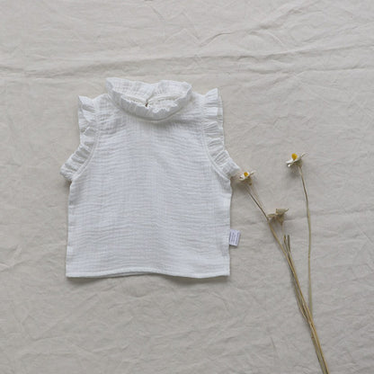 Baby Kids Girls Floral or Plain Top Vest