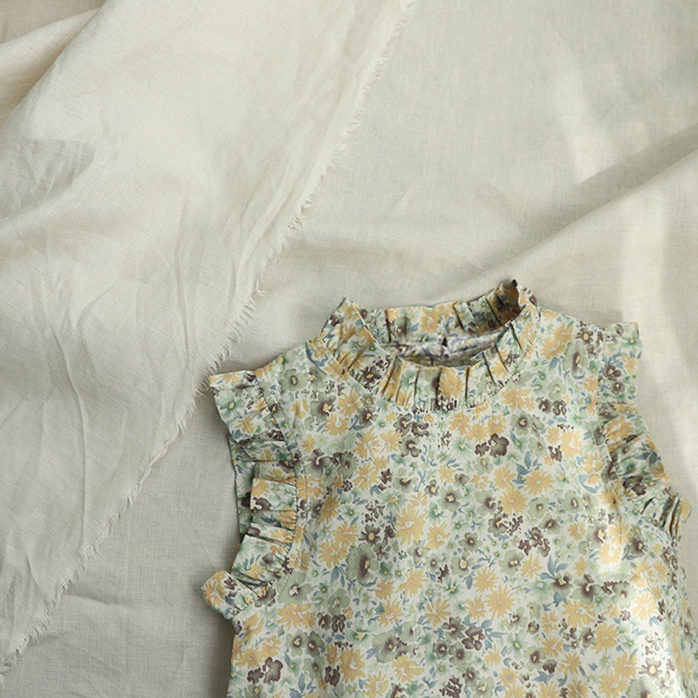 Baby Kids Girls Floral or Plain Top Vest