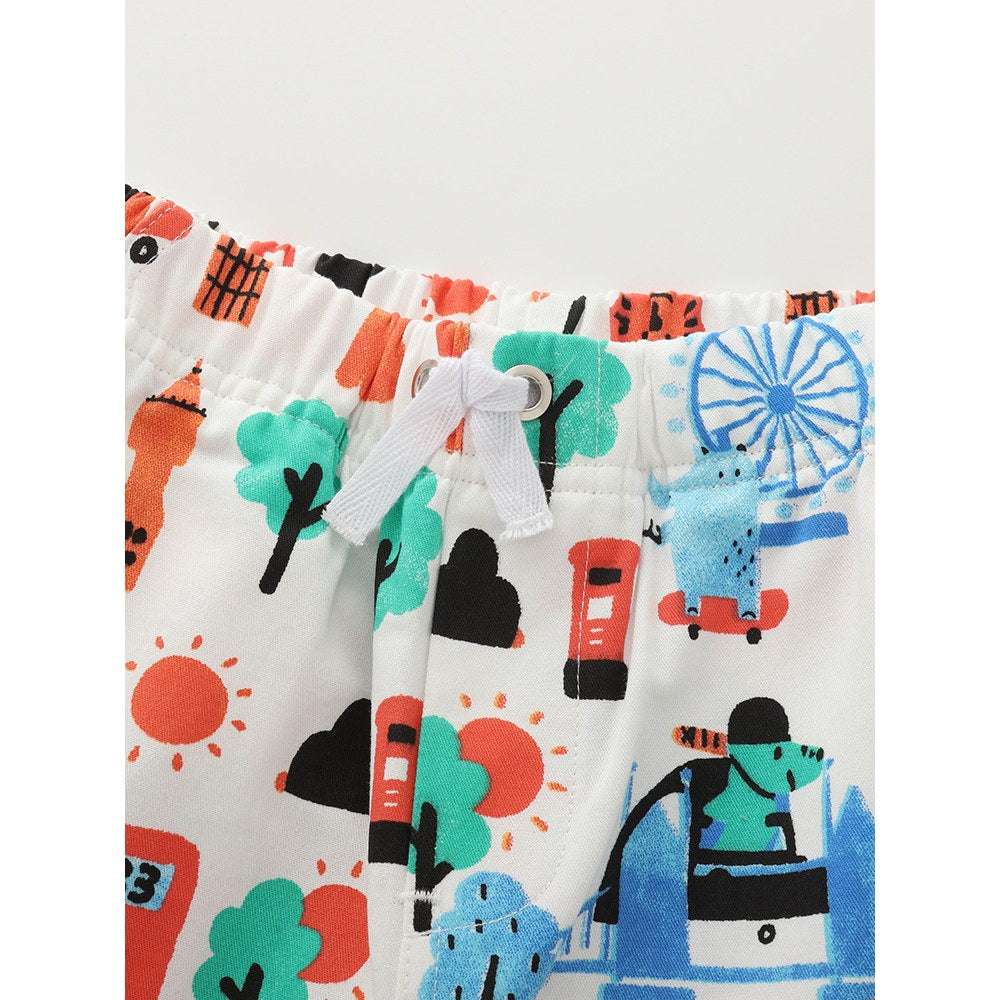 Baby Kids Casual Style Cartoon Pattern Shorts