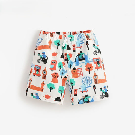 Baby Kids Casual Style Cartoon Pattern Shorts