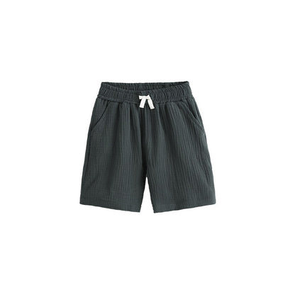 Baby Kids Casual Style Elastic Shorts