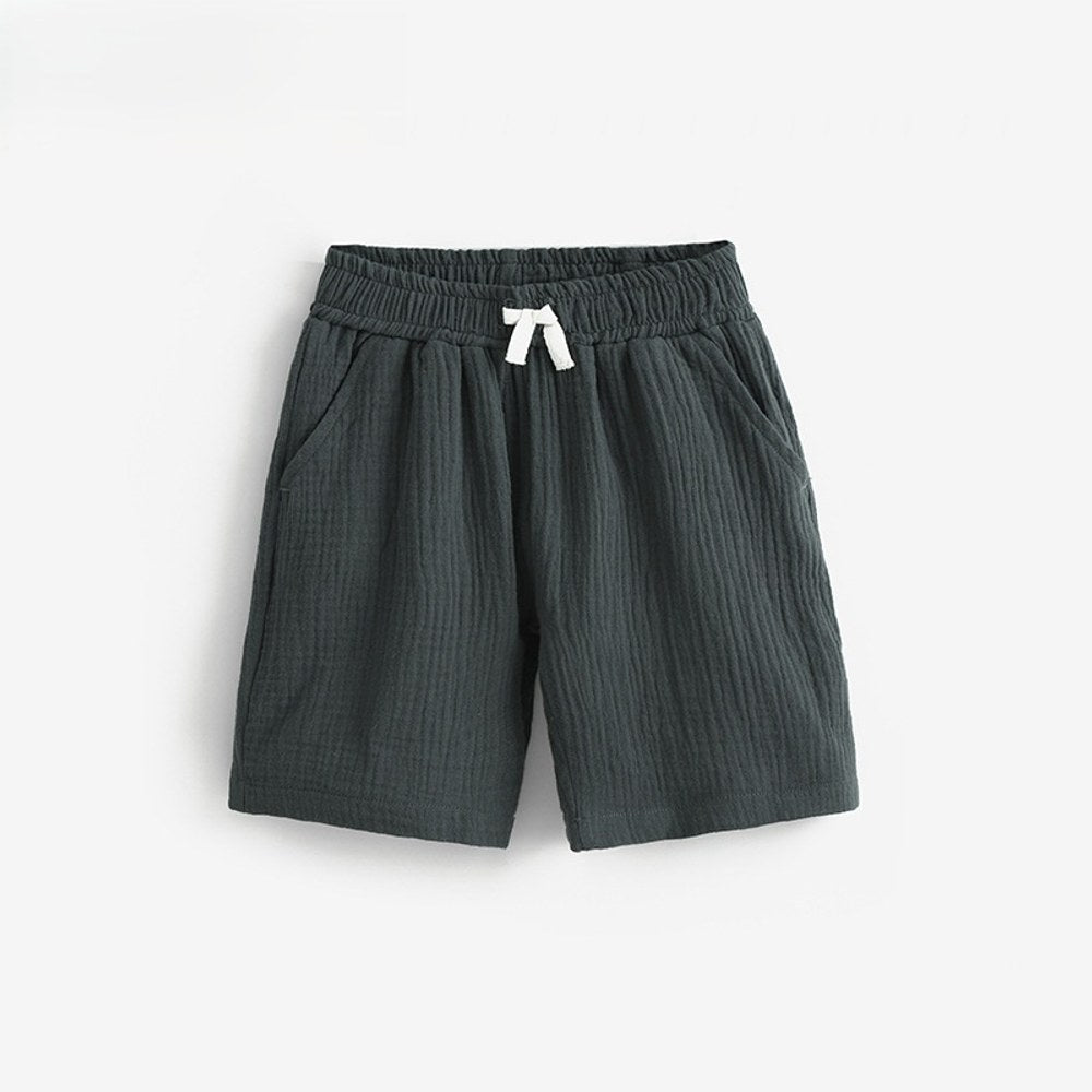 Baby Kids Casual Style Elastic Shorts