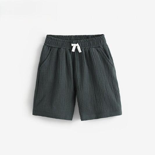 Baby Kids Casual Style Elastic Shorts