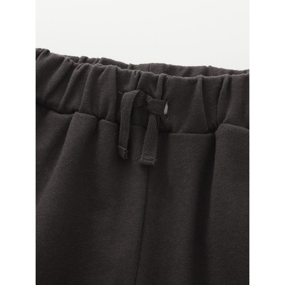 Baby Kids Casual Solid Color Black Shorts
