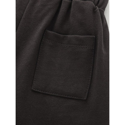 Baby Kids Casual Solid Color Black Shorts