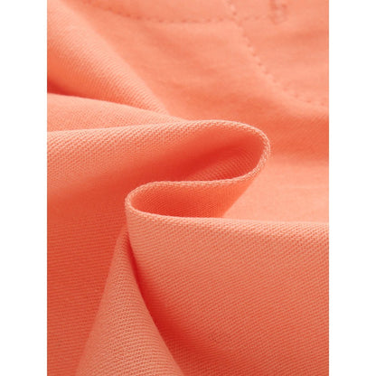 Baby Kids Casual Style Solid Color Orange Shorts