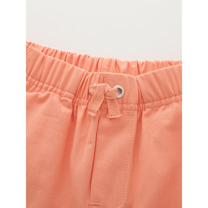 Baby Kids Casual Style Solid Color Orange Shorts