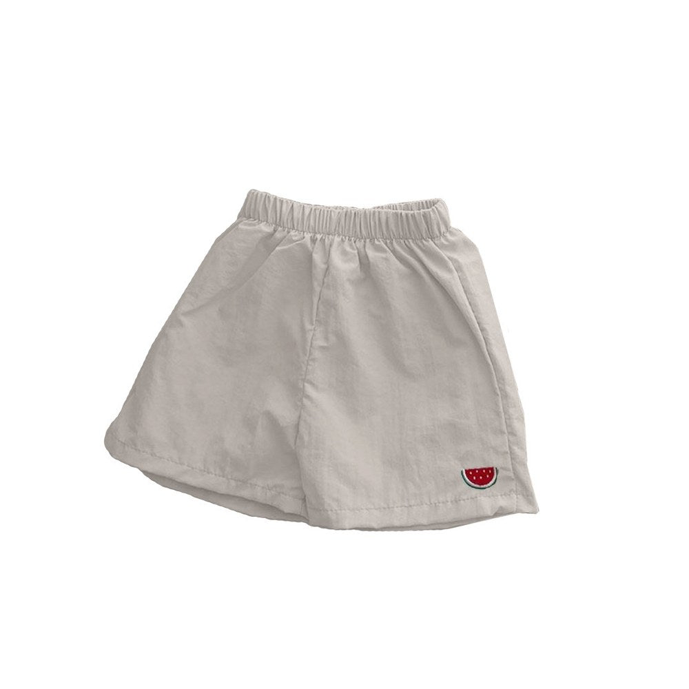 Baby Kids Fruits Embroidered Shorts