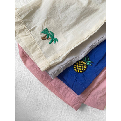 Baby Kids Fruits Embroidered Shorts