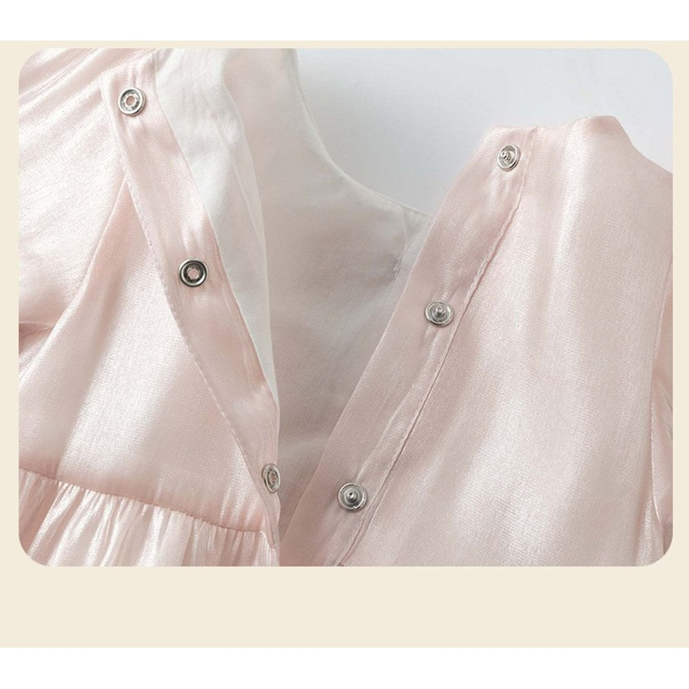 Baby Girls Long Sleeves Cute Butterfly-bows Pattern Color Patchwork Rompers