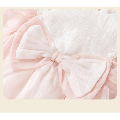 Baby Girls Long Sleeves Cute Butterfly-bows Pattern Bodysuit with Headband
