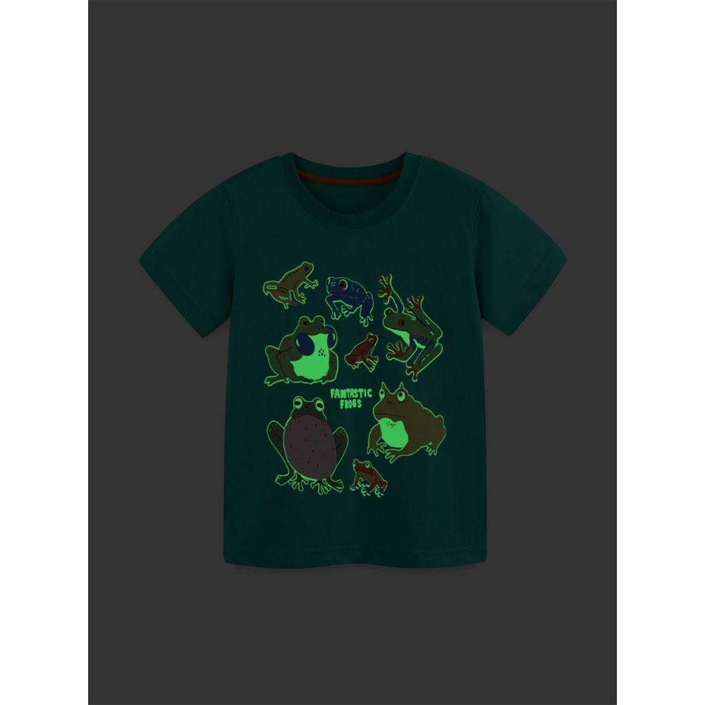 Baby Kids Boys Short Sleeves Animals Cartoon Pattern T-shirt and Shorts 2-Piece Clothing Set