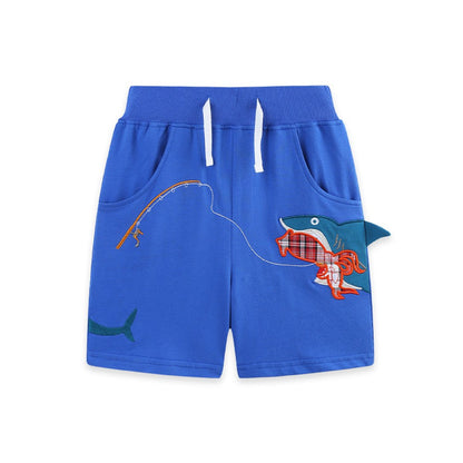 Baby Kids Boys Cotton Casual Style Cartoon Pattern Shorts
