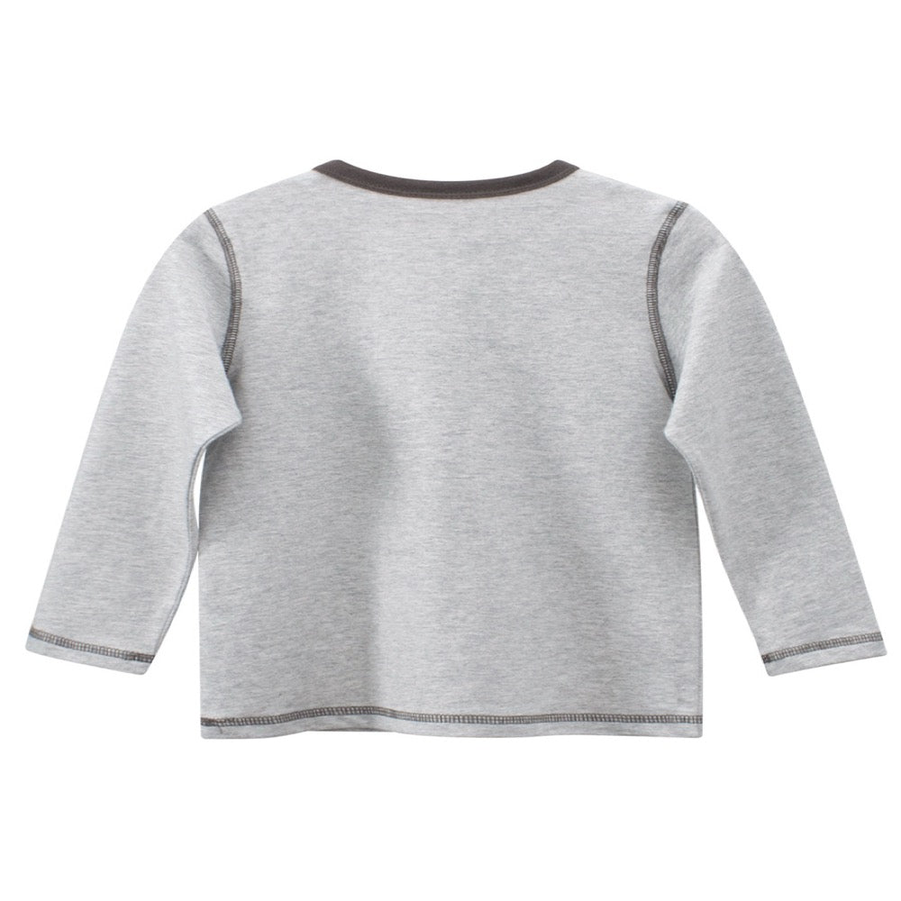 Baby Kids Boys Letters and Cartoon Print Long Sleeves Crew Neck Sweatshirt