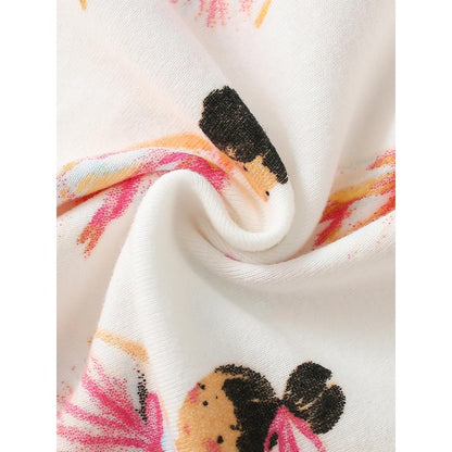 Baby Kids Girls Cartoon Pattern Long Sleeves Top