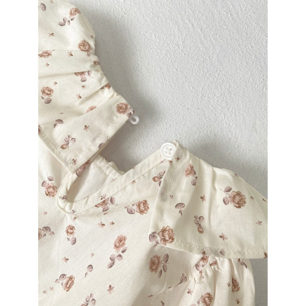 Baby Kids Long Sleeves Floral Pattern Top