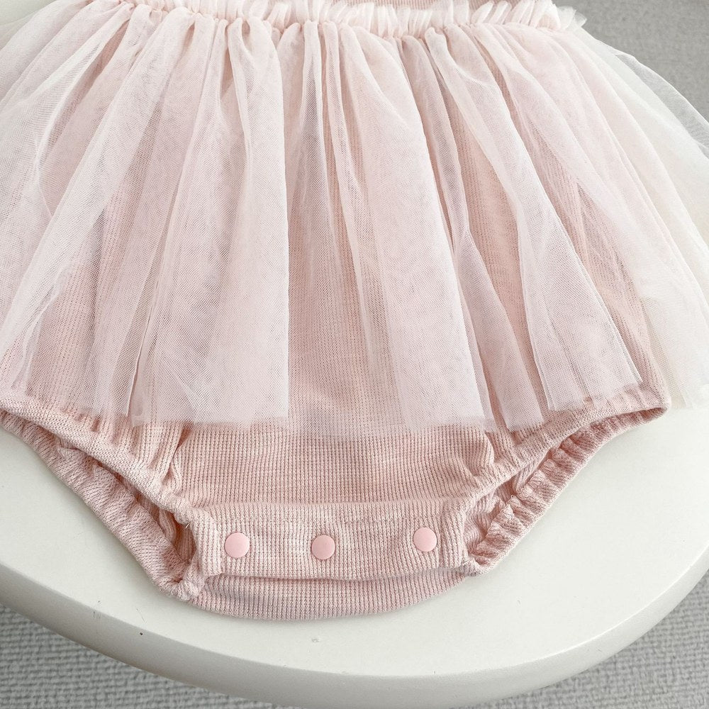 Baby Kids Girls Long Sleeves Lace Trim Cardigan and Sleeveless Bodysuit 2-Piece Clothing Sets