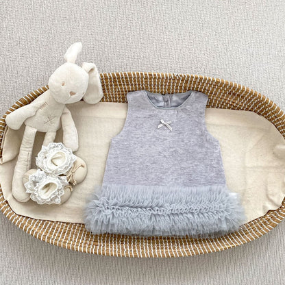 Baby Sleeveless Wear-Outside Puffy Tulle Dress