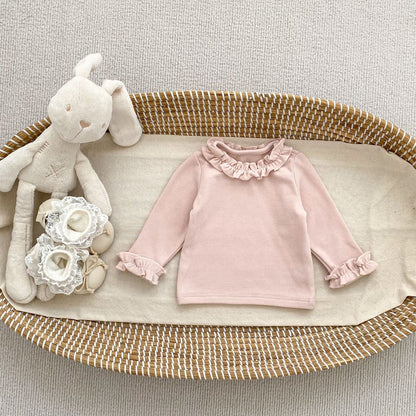 Baby Kids Girls Long Sleeves Plain Top and Sleeveless Dress