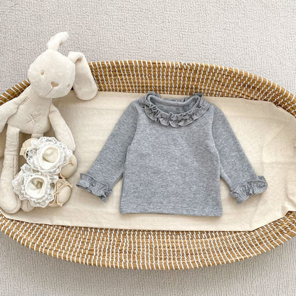 Baby Kids Girls Long Sleeves Plain Top and Sleeveless Dress