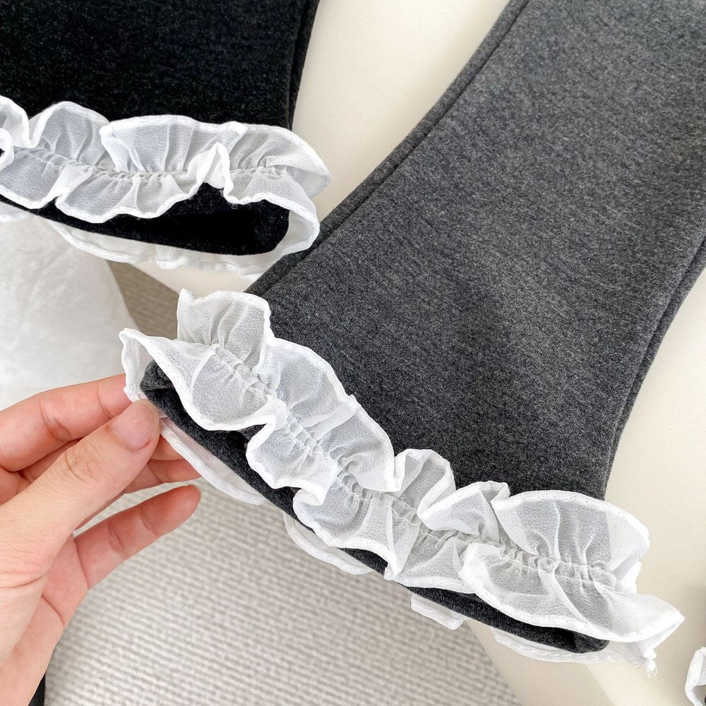 Baby Girls Lace Trim Cute Pants