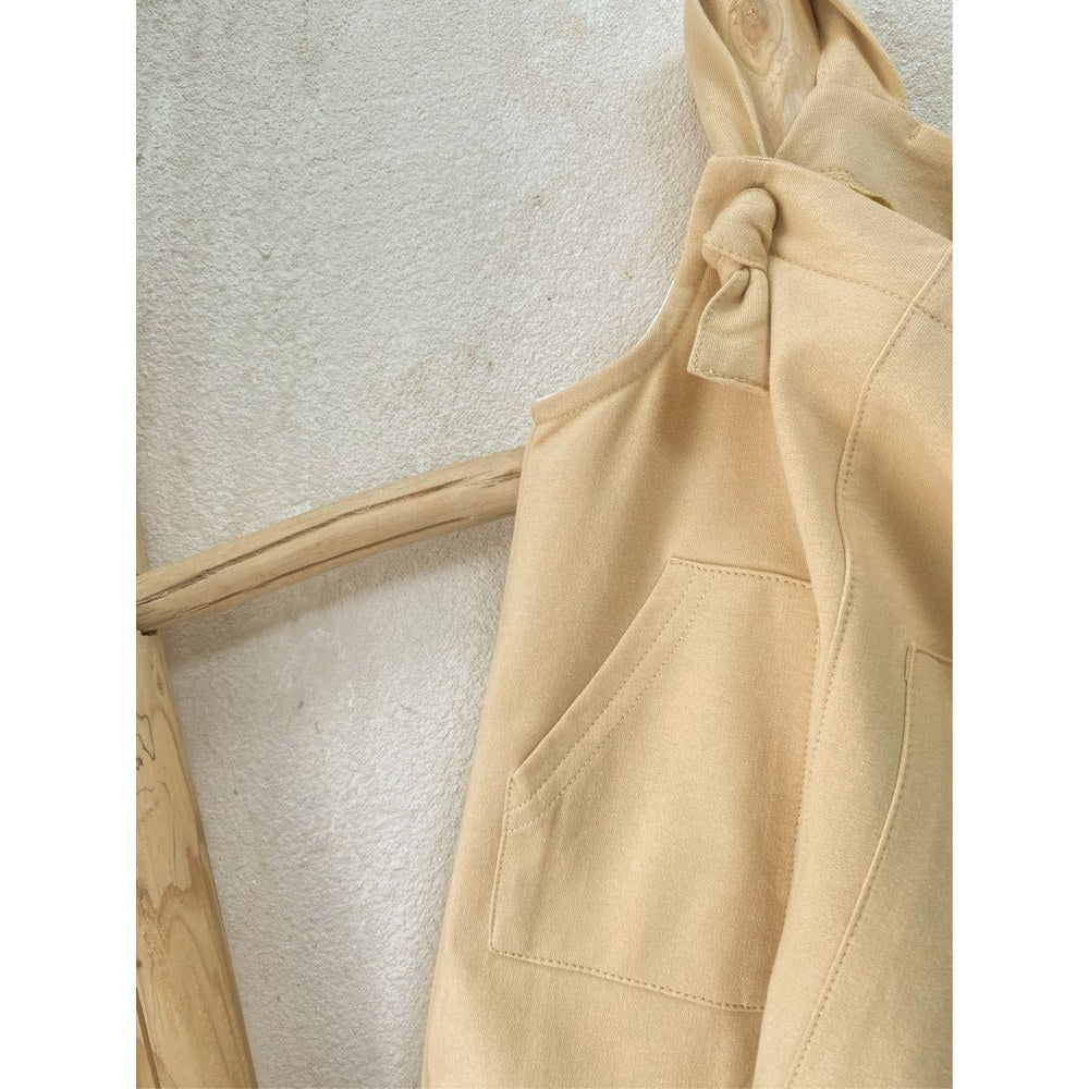 Baby Unisex Solid Color Sleeveless Romper Overalls