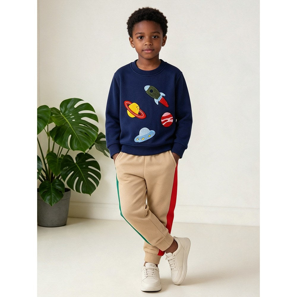 Color Patchwork Pants for Boys