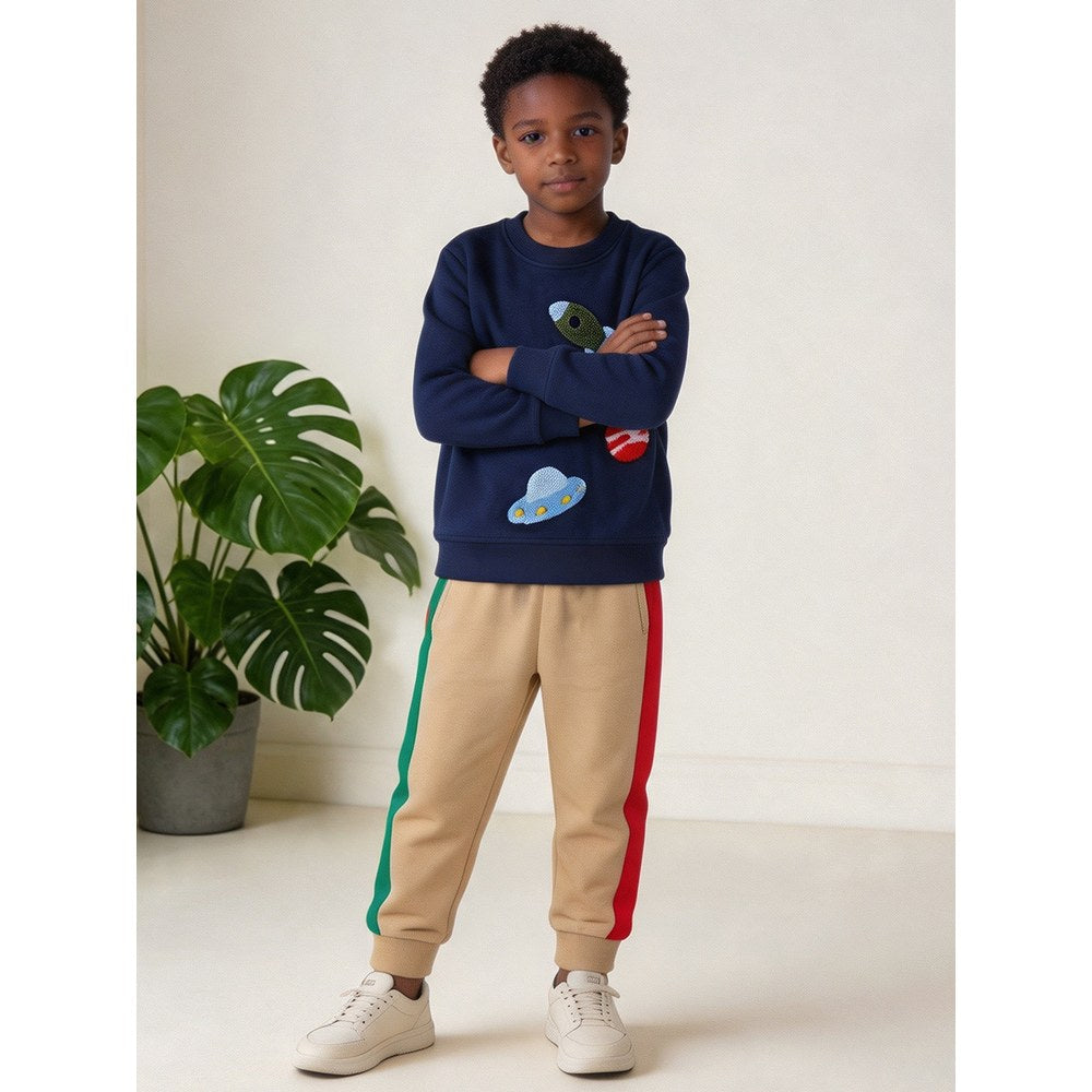 Color Patchwork Pants for Boys
