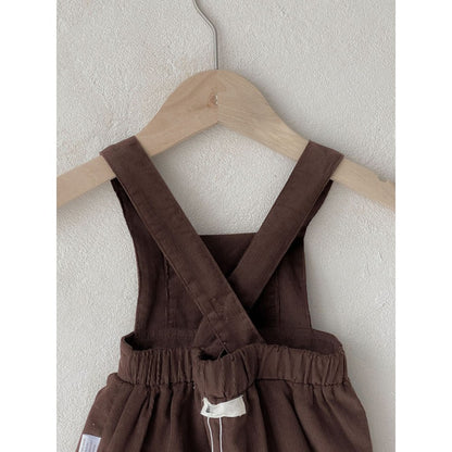 Baby Girls Sleeveless Vintage Lace Embroidery Strap Bodysuit