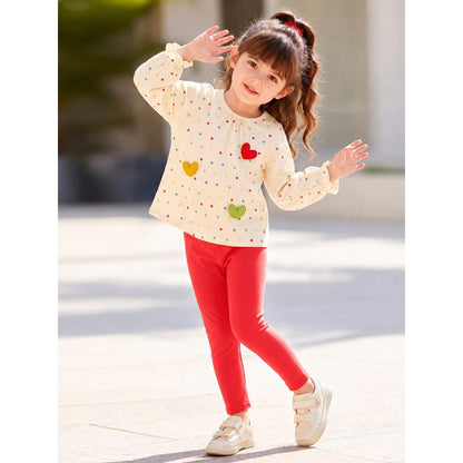Baby Kids Girls Geometric Pattern Long Sleeves Top and Pants 2-piece Clothing Set