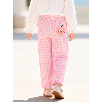 Plaid Pattern Pants for Girls