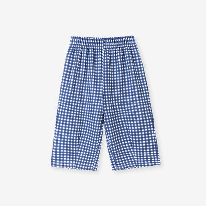 Plaid Pattern Pants for Girls
