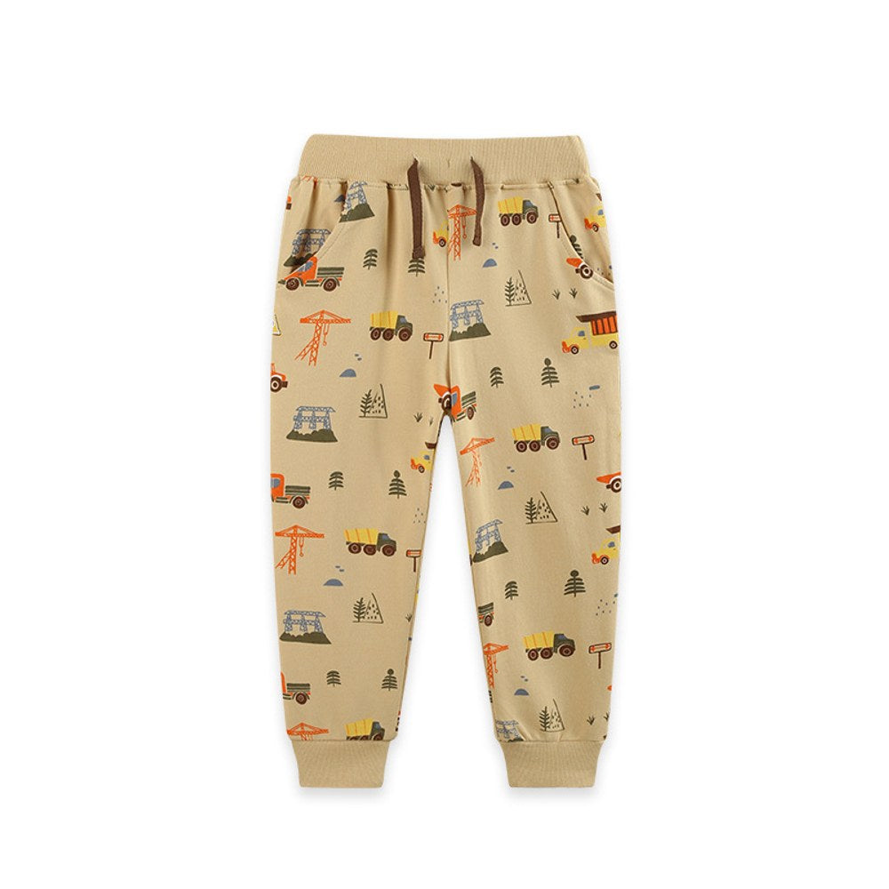 Casual Cartoon Pants for Boys