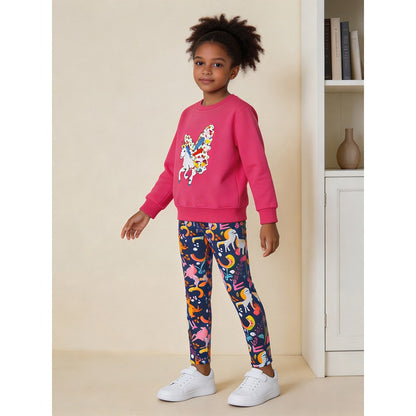 Cartoon Pattern Pants for Girls