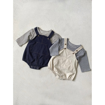 Baby Kids Plain Sleeveless Wear-Outside Bodysuit Vest