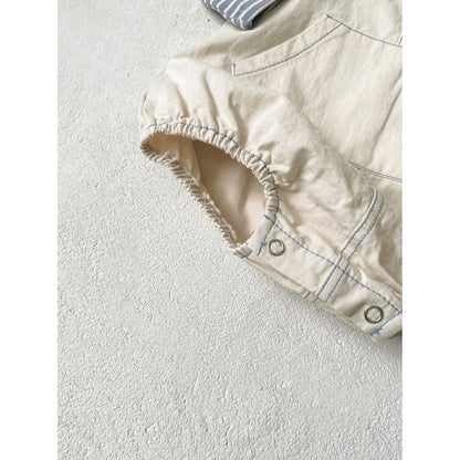 Baby Kids Plain Sleeveless Wear-Outside Bodysuit Vest