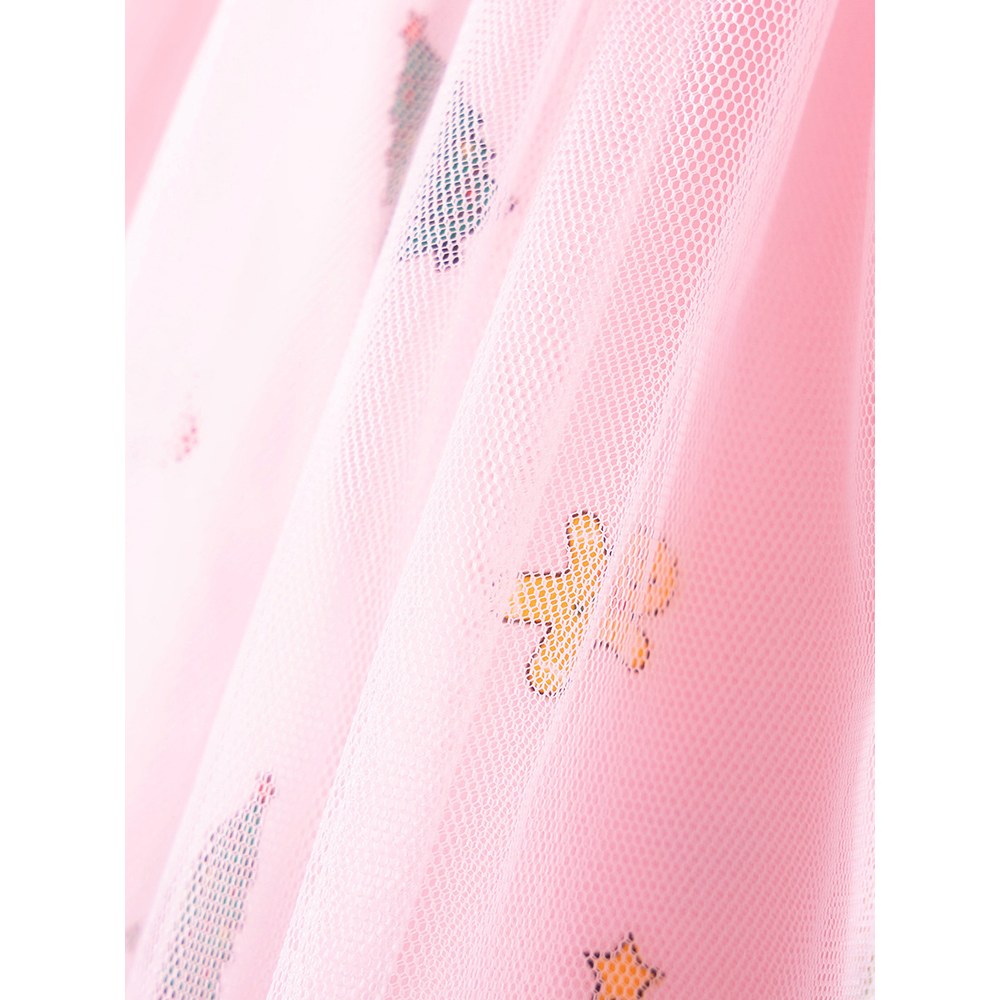Baby Kids Girls Princess Christmas Cartoon Pattern Long Sleeves Dress