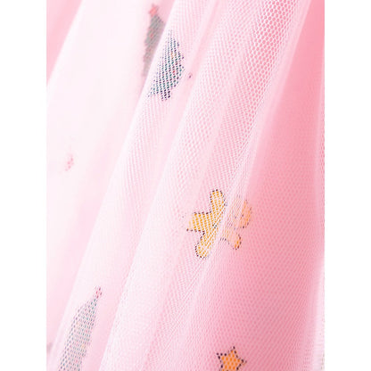Baby Kids Girls Princess Christmas Cartoon Pattern Long Sleeves Dress