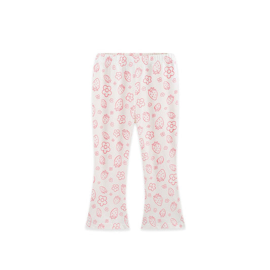 Fruits and Flowers Pattern Pants for Girls