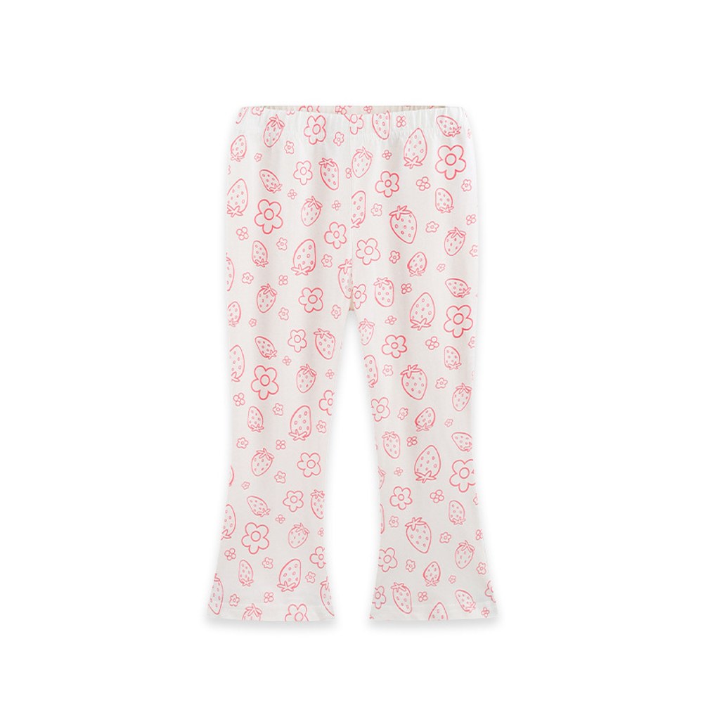Fruits and Flowers Pattern Pants for Girls